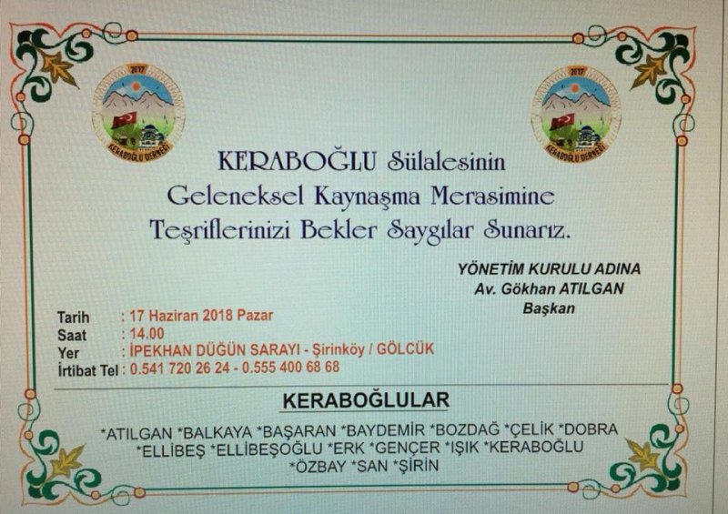 Keraboğlu Sülale Toplantısı